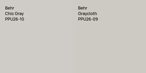 PPU26-10 Chic Gray vs PPU26-09 Graycloth