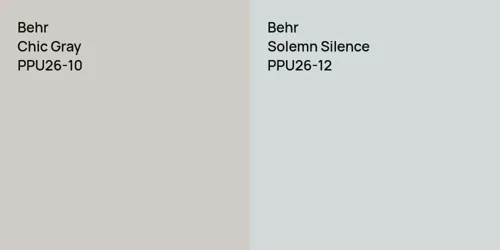 PPU26-10 Chic Gray vs PPU26-12 Solemn Silence