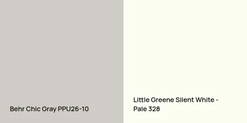 PPU26-10 Chic Gray vs 328 Silent White - Pale