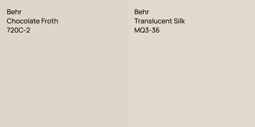 720C-2 Chocolate Froth vs MQ3-36 Translucent Silk