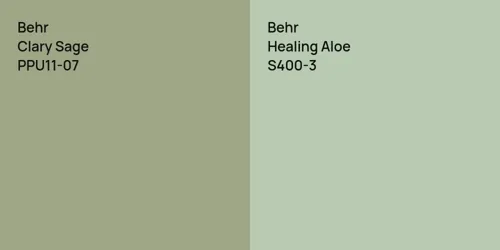 PPU11-07 Clary Sage vs S400-3 Healing Aloe