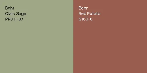 PPU11-07 Clary Sage vs S160-6 Red Potato