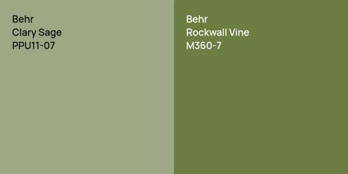 PPU11-07 Clary Sage vs M360-7 Rockwall Vine