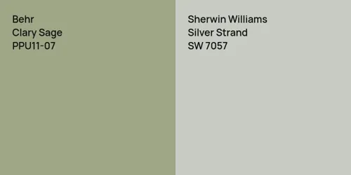 PPU11-07 Clary Sage vs SW 7057 Silver Strand