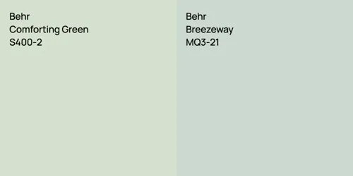 S400-2 Comforting Green vs MQ3-21 Breezeway