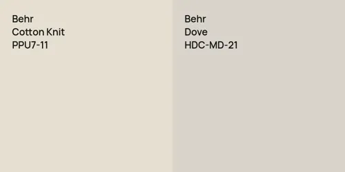 PPU7-11 Cotton Knit vs HDC-MD-21 Dove