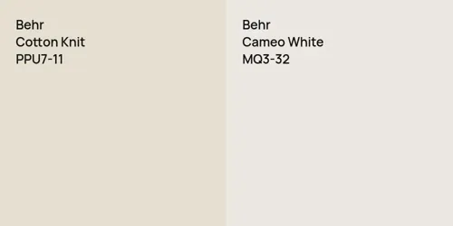 PPU7-11 Cotton Knit vs MQ3-32 Cameo White