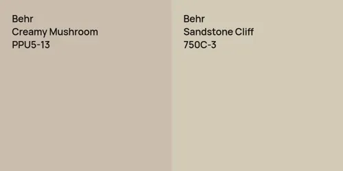 PPU5-13 Creamy Mushroom vs 750C-3 Sandstone Cliff