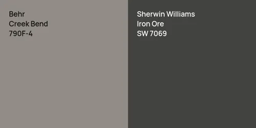 790F-4 Creek Bend vs SW 7069 Iron Ore