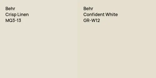 MQ3-13 Crisp Linen vs GR-W12 Confident White