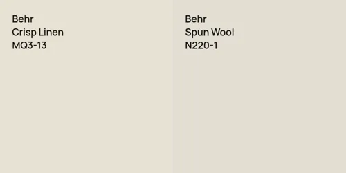 MQ3-13 Crisp Linen vs N220-1 Spun Wool