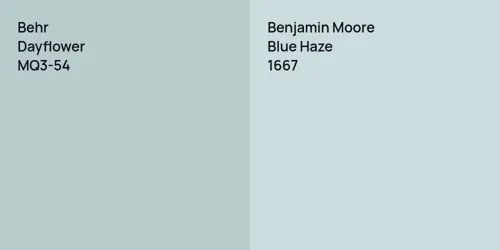 MQ3-54 Dayflower vs 1667 Blue Haze