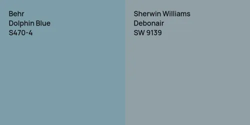 S470-4 Dolphin Blue vs SW 9139 Debonair