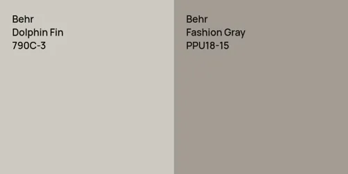 790C-3 Dolphin Fin vs PPU18-15 Fashion Gray