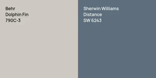 790C-3 Dolphin Fin vs SW 6243 Distance