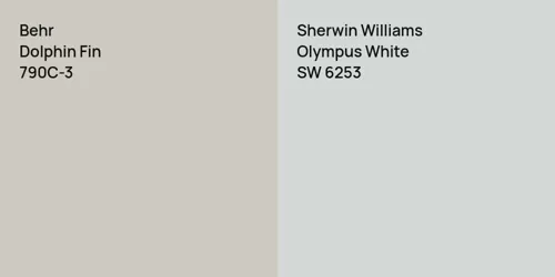 790C-3 Dolphin Fin vs SW 6253 Olympus White