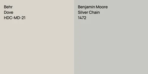 HDC-MD-21 Dove vs 1472 Silver Chain