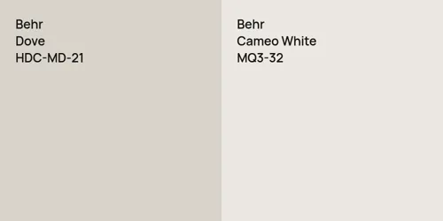 HDC-MD-21 Dove vs MQ3-32 Cameo White