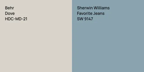 HDC-MD-21 Dove vs SW 9147 Favorite Jeans