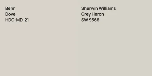 HDC-MD-21 Dove vs SW 9566 Grey Heron