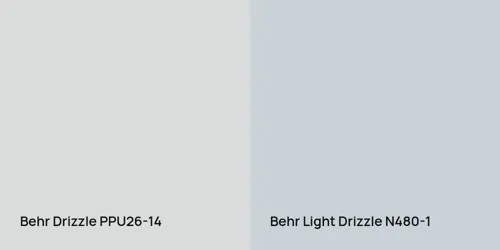 PPU26-14 Drizzle vs N480-1 Light Drizzle