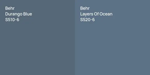 S510-6 Durango Blue vs S520-6 Layers Of Ocean