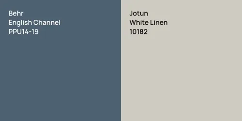 PPU14-19 English Channel vs 10182 White Linen