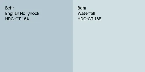 HDC-CT-16A English Hollyhock vs HDC-CT-16B Waterfall