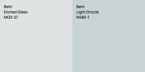 MQ3-27 Etched Glass vs N480-1 Light Drizzle