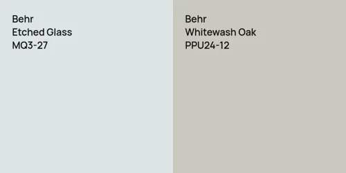 MQ3-27 Etched Glass vs PPU24-12 Whitewash Oak