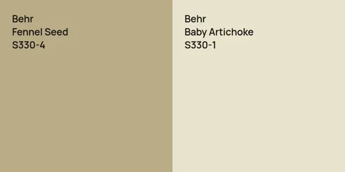 S330-4 Fennel Seed vs S330-1 Baby Artichoke