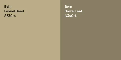 S330-4 Fennel Seed vs N340-6 Sorrel Leaf