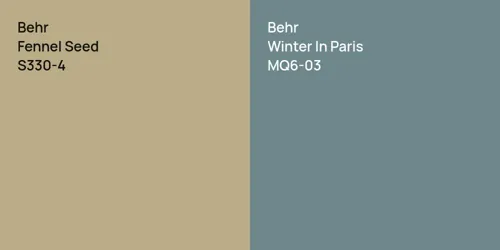 S330-4 Fennel Seed vs MQ6-03 Winter In Paris