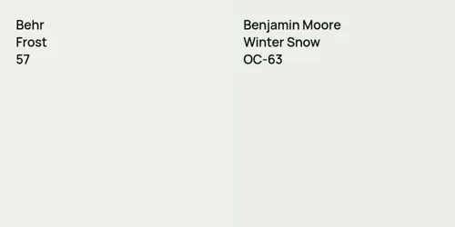 57 Frost vs OC-63 Winter Snow