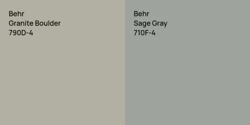 790D-4 Granite Boulder vs 710F-4 Sage Gray