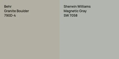 790D-4 Granite Boulder vs SW 7058 Magnetic Gray