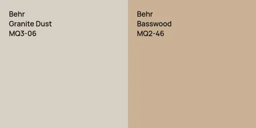 MQ3-06 Granite Dust vs MQ2-46 Basswood