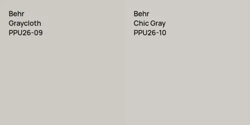 PPU26-09 Graycloth vs PPU26-10 Chic Gray