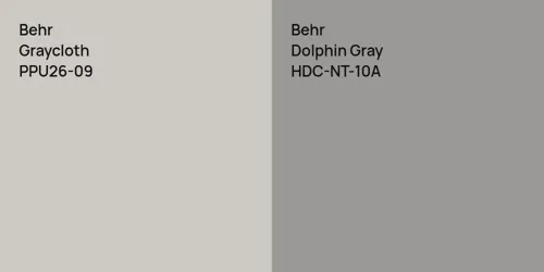 PPU26-09 Graycloth vs HDC-NT-10A Dolphin Gray