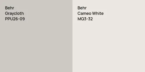 PPU26-09 Graycloth vs MQ3-32 Cameo White