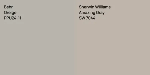 PPU24-11 Greige vs SW 7044 Amazing Gray