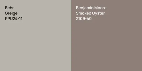 PPU24-11 Greige vs 2109-40 Smoked Oyster