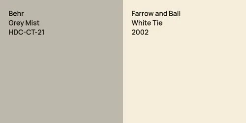 HDC-CT-21 Grey Mist vs 2002 White Tie