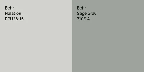 PPU26-15 Halation vs 710F-4 Sage Gray