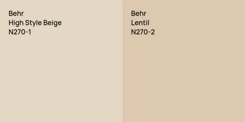 N270-1 High Style Beige vs N270-2 Lentil