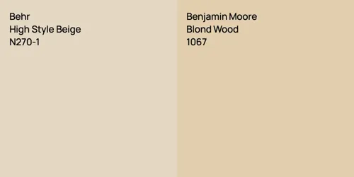 N270-1 High Style Beige vs 1067 Blond Wood