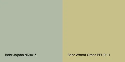 N390-3 Jojoba vs PPU9-11 Wheat Grass