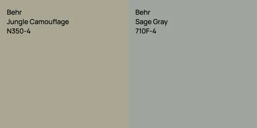 N350-4 Jungle Camouflage vs 710F-4 Sage Gray