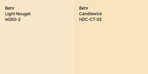 M260-2 Light Nougat vs HDC-CT-03 Candlewick