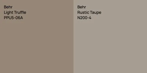 PPU5-06A Light Truffle vs N200-4 Rustic Taupe